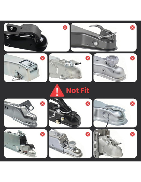 Cerradura de Enganche de Remolque RVSNAIL 2" Antirrobo