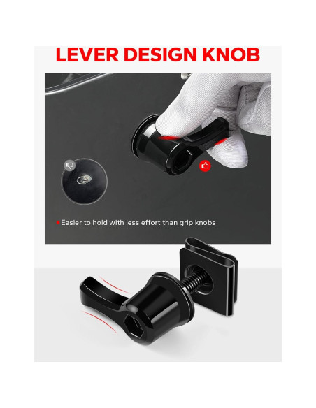 Kit de Tornillos de Montaje de Bolsa de Silla Amazicha - Antirrobo para Harley Davidson