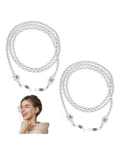 Cadena de Gafas de Perlas LIQWEI 75cm para Mujeres