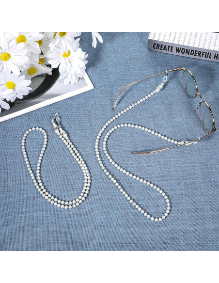 Cadena de Gafas de Perlas LIQWEI 75cm para Mujeres