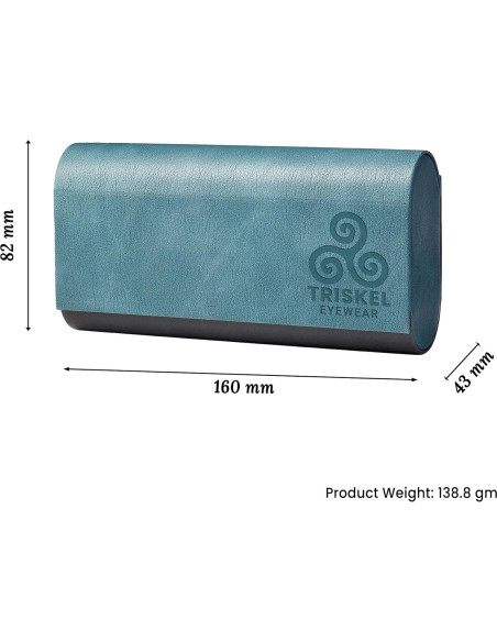Estuche Doble para Gafas Triskel - PU Duro, Cierre Magnético