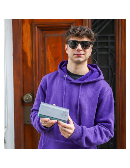 Estuche Doble para Gafas Triskel - PU Duro, Cierre Magnético