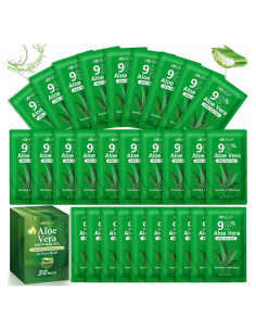 30 Paquetes Gel de Aloe Vera Puro 99% para Piel y Cabello