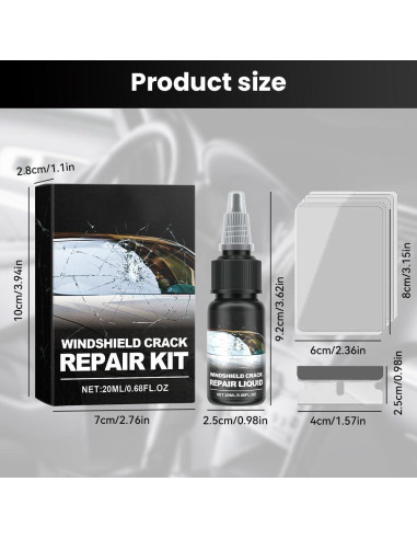 Kit de Reparación de Grietas en Parabrisas Crymoy 20ml