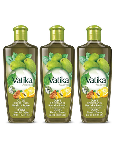 Aceite Capilar Vatika Naturals 900ml - Enriquecido con Aceituna