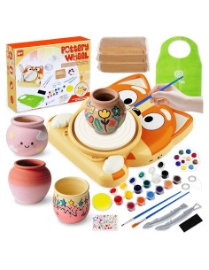 Torno de Alfarería Mini Innofans con Pedal y Arcilla Seca al Aire