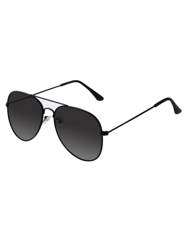 Gafas de sol aviador unisex metalicas negras para Halloween