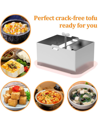 Kit de Prensa de Tofu SAEHAEYEE Acero Inoxidable 1kg