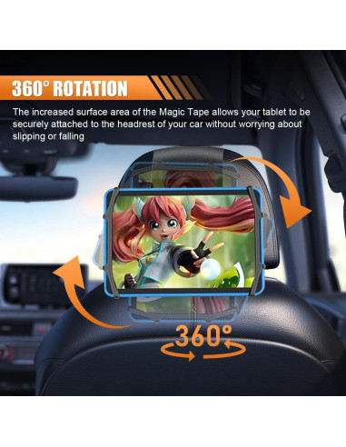 Soporte de reposacabezas para tableta UHANBUT 2PCS ajustable