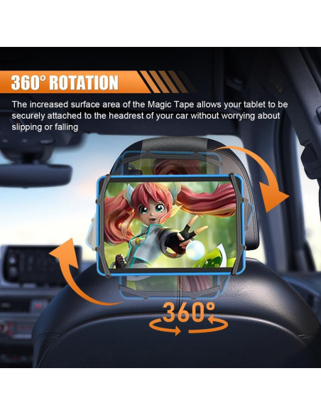 Soporte de reposacabezas para tableta UHANBUT 2PCS ajustable