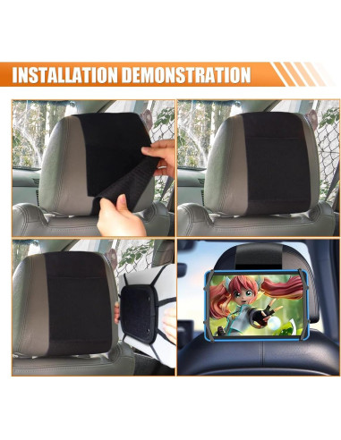 Soporte de reposacabezas para tableta UHANBUT 2PCS ajustable