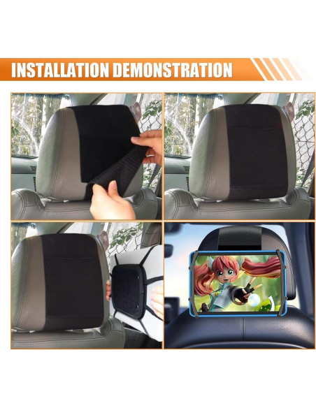 Soporte de reposacabezas para tableta UHANBUT 2PCS ajustable