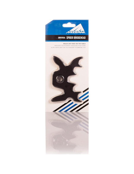 Mizerak Spider Bridge Head Negro para Billar - 9 Posiciones