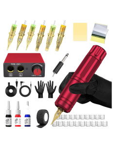 Kit de Tatuaje Profesional Mokohoa con Fuente de Poder y 6 Agujas