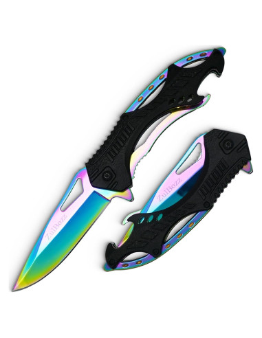 Cuchillo de bolsillo plegable ZulBozz 21.16 cm 440C aluminio