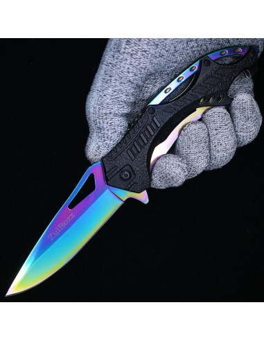 Cuchillo de bolsillo plegable ZulBozz 21.16 cm 440C aluminio