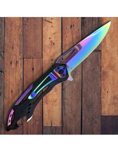 Cuchillo de bolsillo plegable ZulBozz 21.16 cm 440C aluminio