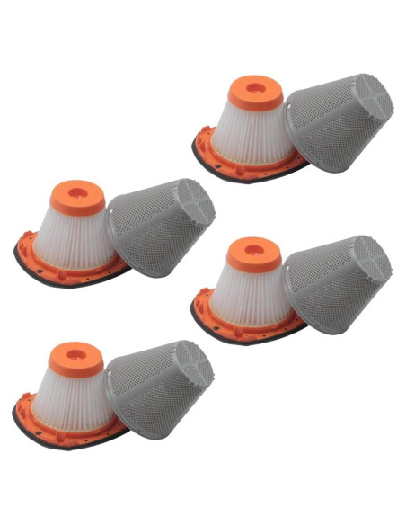 4 Filtros HEPA GIB cleaningtool GF15 para Aspiradora Black+Decker