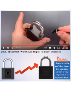 Candado Biométrico eLinkSmart YL-P9bf 1CM Alta Seguridad 2