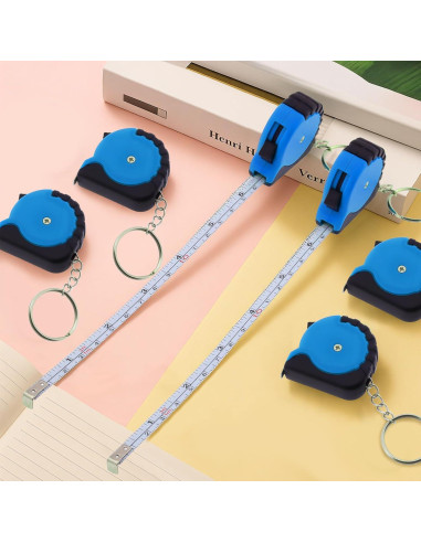 24 Cintas Métricas Retráctiles ZSCCXQ 100cm con Llavero