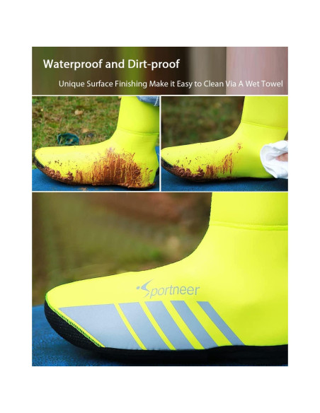 Cubiertas de Zapatos Sportneer Neopreno Impermeables XL