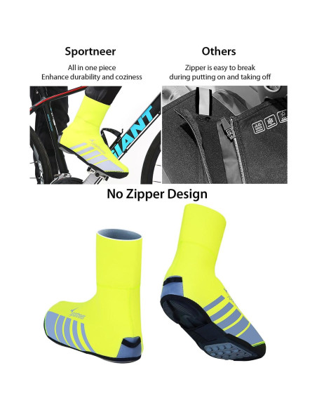 Cubiertas de Zapatos Sportneer Neopreno Impermeables XL