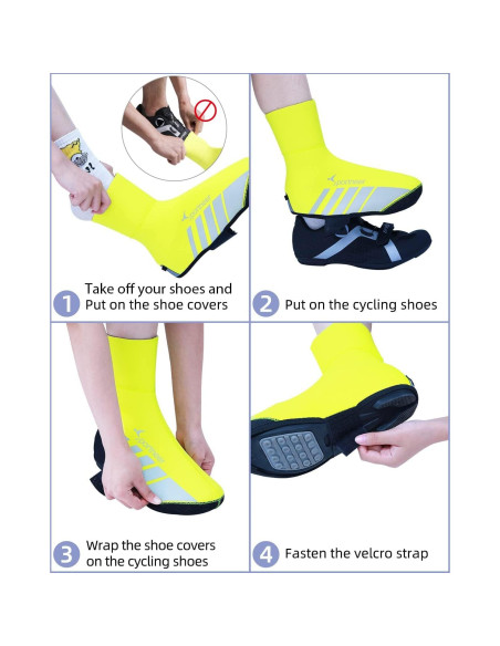 Cubiertas de Zapatos Sportneer Neopreno Impermeables XL