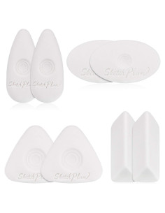 Borradores en Cubo Outus - 8 Piezas de Vinilo Blanco