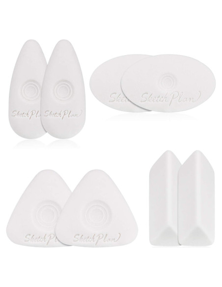 Borradores en Cubo Outus - 8 Piezas de Vinilo Blanco