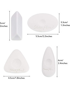 Borradores en Cubo Outus - 8 Piezas de Vinilo Blanco 2