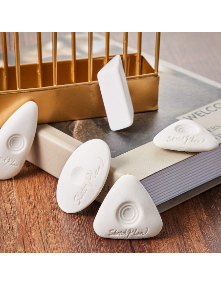 Borradores en Cubo Outus - 8 Piezas de Vinilo Blanco