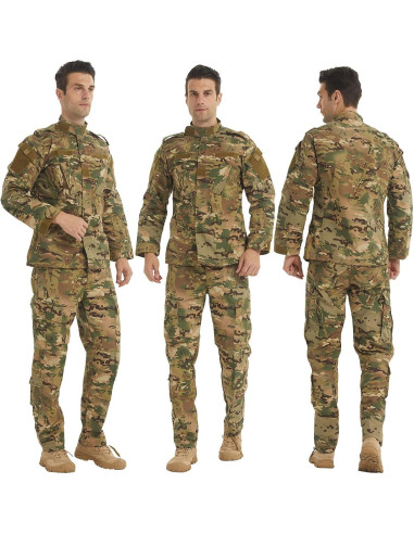 Conjunto Táctico Militar LANBAOSI para Hombre - Chaqueta y Pantalones