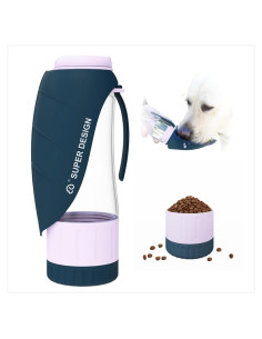 Botella de Agua Portátil para Perros SUPERDESIGN Azul 289g