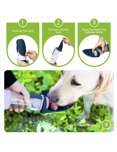 Botella de Agua Portátil para Perros SUPERDESIGN Azul 289g