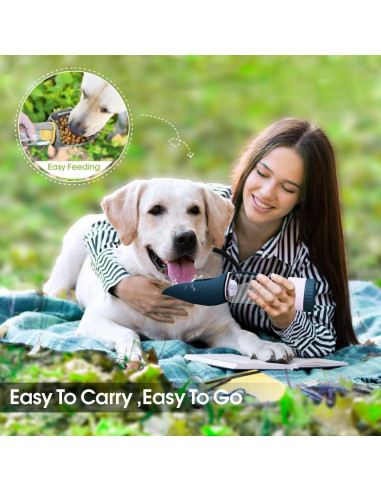 Botella de Agua Portátil para Perros SUPERDESIGN Azul 289g