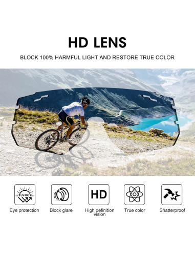 Gafas de sol deportivas AVV UV400 polarizadas para ciclismo