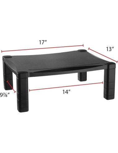 Soporte de Monitor Ajustable Kantek MS400, Negro, 1.4 kg