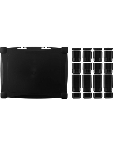 Soporte de Monitor Ajustable Kantek MS400, Negro, 1.4 kg