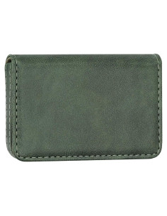 Billetera Bloqueadora RFID AIDEE Cuero Minimalista Verde