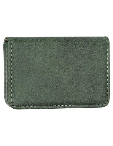 Billetera Bloqueadora RFID AIDEE Cuero Minimalista Verde