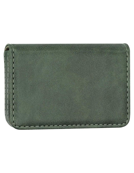 Billetera Bloqueadora RFID AIDEE Cuero Minimalista Verde