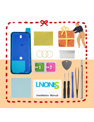 Reemplazo Cristal Trasero LNONLS para iPhone 16 Pro - Titanio Negro