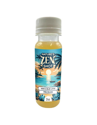 Disparo Zen de la Naturaleza Kava Kava 2oz Sabor Pina Colada