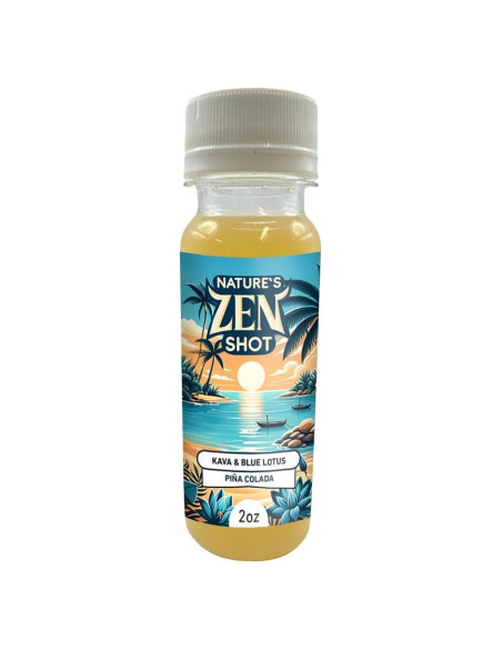 Disparo Zen de la Naturaleza Kava Kava 2oz Sabor Pina Colada