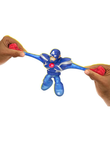 Figura de Acción Goo Jit Zu Capitán América Armadura Infinita 11.4 cm