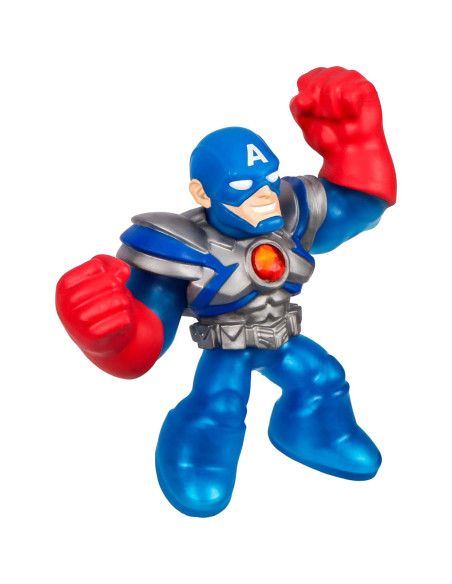 Figura de Acción Goo Jit Zu Capitán América Armadura Infinita 11.4 cm