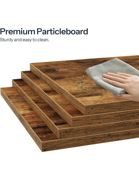 Mesa Soporte para Tocadiscos HOOBRO BF114DCJ01 con Luz LED