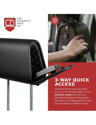 Asiento del Pasajero con Respaldo Seguro EL RESPALDO SEGURO - Negro