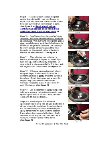 Kit de reparación de borde de espuma Pioneer 2A8 - 2 altavoces