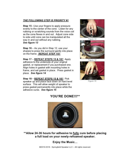 Kit de reparación de borde de espuma Pioneer 2A8 - 2 altavoces